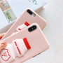 Luxury Silicone Cute Milk Lovely Cell Phone Case For iPhone