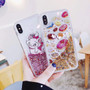 Cute Mary Cat iPhone Case Quicksand Dynamic Liquid Phone Case