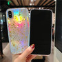 Glitter Laser With Gold Foil Phone Case iPhone