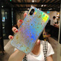 Glitter Laser With Gold Foil Phone Case iPhone