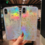 Glitter Laser With Gold Foil Phone Case iPhone