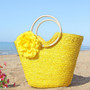 Flower Summer Beach Bag Bohemian Lady Straw Bags