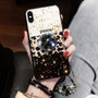 Leopard Print Luxury Phone Case Full Drill Bracket for iPhone