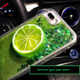 Quicksand Liquid Summer Fresh Lemon For iphone X XS MAX XR 7plus 8 Phone Case