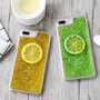 Quicksand Liquid Summer Fresh Lemon For iphone X XS MAX XR 7plus 8 Phone Case