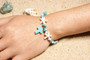 Fashion Starfish Cross Anklets Handmade Bohemian Beaded Foot Bracelet