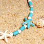 Fashion Starfish Cross Anklets Handmade Bohemian Beaded Foot Bracelet