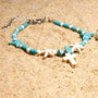 Fashion Starfish Cross Anklets Handmade Bohemian Beaded Foot Bracelet