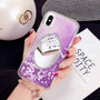 Quicksand Cell Phone Case For iphone Transparent Shell Mirror Back Cover