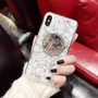 Crystal Coin Golden Sliver Phone Case for iphone Glitter Transparent Back Cover