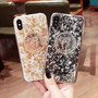 Crystal Coin Golden Sliver Phone Case for iphone Glitter Transparent Back Cover