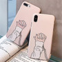 Holding hands Matte Flower Phone Case Back Cover