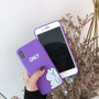 Cute Cat Purple iPhone Case Cover