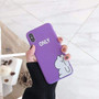 Cute Cat Purple iPhone Case Cover