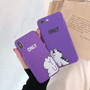 Cute Cat Purple iPhone Case Cover