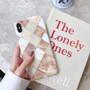Simple Square Marble Phone Cases for iPhone