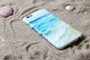 Blue Beach Sea Wave Painted Design Phone Case for iPhone