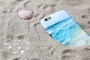 Blue Beach Sea Wave Painted Design Phone Case for iPhone