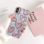 Love Heart Glitter Sequins Phone Cases For iPhone