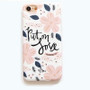 New Spring Flower Case Letter Coque Cover for iPhone