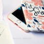 New Spring Flower Case Letter Coque Cover for iPhone