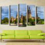 Unframed Canvas Painting European Architecture Oil Painting Modern Pictures Home Decoration Landscape Modular Wall Painting