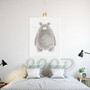 Canvas Print Art Sketch Bear, Home Decoration Art Print