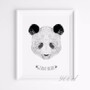 Sketch Cartoon Panda Canvas Art Print Painting Poster,  Wall Pictures for Home Decoration, Home Decor FA387