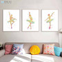 Triptych Modern Black White Abstract Ballet Dance Art Prints Poster Beautiful Girl Room Wall Picture Canvas Paintings Home Decor