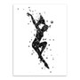 3 Piece Modern Watercolor Abstract Dance Sport Art Print Poster Beautiful Girl Room Wall Pictures Canvas Paintings Home Decor