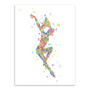 3 Piece Modern Watercolor Abstract Dance Sport Art Print Poster Beautiful Girl Room Wall Pictures Canvas Paintings Home Decor