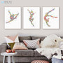 3 Piece Modern Watercolor Abstract Dance Sport Art Print Poster Beautiful Girl Room Wall Pictures Canvas Paintings Home Decor