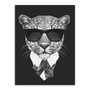 Modern Fashion Classic Black White Italy Mafia Animal Head Lion Canvas A4 Print Poster Wall Picture Home Decor Painting No Frame