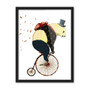 Cartoon Kawaii Panda Bicycle Art Prints Poster Hippie Animal Wall Picture Canvas Modern Nordic Kids Room Decor Painting No Frame