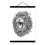 Modern Abstract Black White Animal Head Lion Tiger Art Print Poster Wall Picture Canvas Painting No Frame Home Living Room Decor