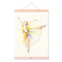 Watercolor Modern Dance Ballet Poster Beautiful Girl Room Wooden Framed Canvas Painting Home Decor Wall Art Print Picture Scroll