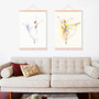 Watercolor Modern Dance Ballet Poster Beautiful Girl Room Wooden Framed Canvas Painting Home Decor Wall Art Print Picture Scroll