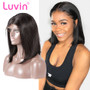 Luvin Bob Lace Front Wigs With Baby Hair Brazilian Straight  Short Bob Lace Wigs For Black Women Human Hair Lace Frontal Wigs