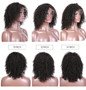 Luvin Deep Wave Short Glueless Lace Front Human Hair BOB Wigs With Baby Hair  Brazilian Remy Curly Hair Wigs Bleached Knots