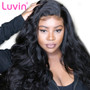 Luvin 250 Density Lace Front Human Hair Wigs For Women 360 lace frontal wig pre plucked with baby hair Brazilian Remy Body Wave