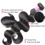 360 Lace Frontal With Bundle Body Wave Brazilian Hair 4 Pcs 3 Human Hair Bundles Add Closure With Baby Hair Prosa Remy