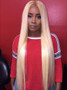 613 Blonde Lace Front Human Hair Wigs 150% Density Remy Brazilian Straight Hair Wigs For Black Women Pre Plucked With Baby Hair