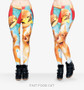 Fast Food Comix 3D Printing Punk Women Ladies Legging Stretchy Trousers Casual Pants Leggings