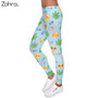 Emoji Weed Printed Women Slim Fit Legging Polyester Stretchy Trousers Casual Pants Leggings