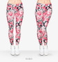 Flowers Printing Legging Punk Women Legins Stretchy Trousers Casual Women Pants Leggings