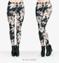 Flowers Printing Legging Punk Women Legins Stretchy Trousers Casual Women Pants Leggings