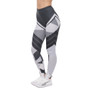 Women Legging Dark Gray Stripes Printing Fitness Leggings Fashion High Waist Woman Pants
