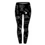 Womens Fashion Elasticity Yes and No Printed Slim Fit Legging Workout Trousers Casual Pants