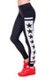 Womens Fashion Elasticity Yes and No Printed Slim Fit Legging Workout Trousers Casual Pants