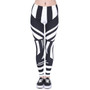 Womens Fashion Elasticity Yes and No Printed Slim Fit Legging Workout Trousers Casual Pants